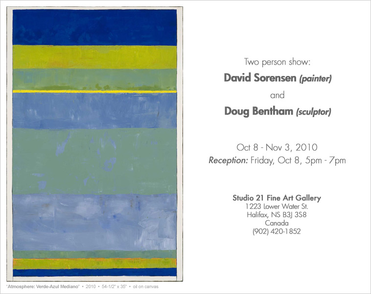 David Sorensen - Studio 21 - Oct 8 - Nov 3, 2010